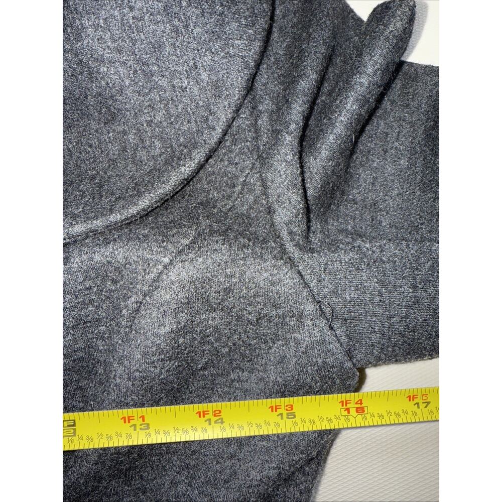 Kay Unger Gray Wool Ruched Sheath Dress Size 6 - Picture 8 of 9